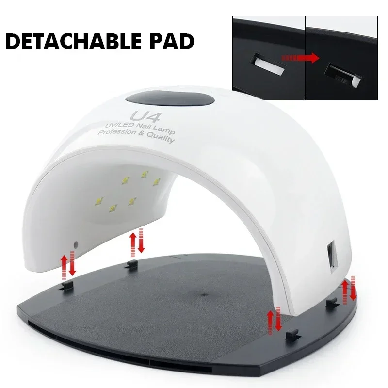 48W Slipper Nagellampe LED-Licht für Nägel Gel Lack Trockner Maniküre Maschine Professionelle Nagel UV LED Lampe