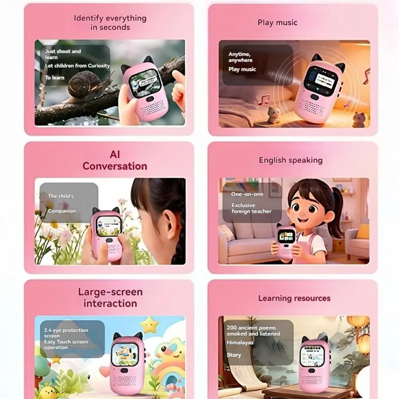 AI Photo Learning Machine Cloud Ultra Photo-Based Object Recognition Knowledge Popularization Voice Interaction AI Robot-Y41A