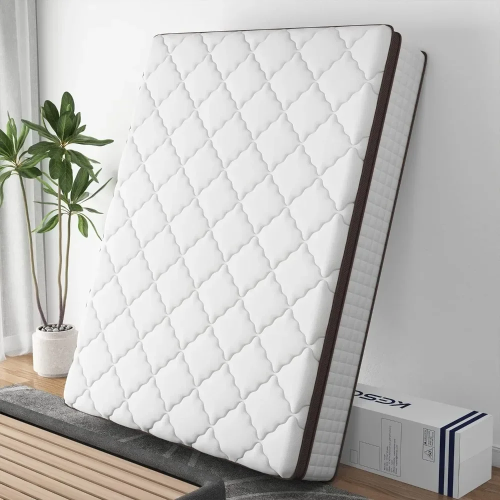 Matelas Hybride en Mousse à Mémoire de Forme, 10 Pouces, avec Ressorts Intérieurs de Poche, pour Isolation de Mouvement et Pression, Moyen et Optimiste, Livraison Gratuite