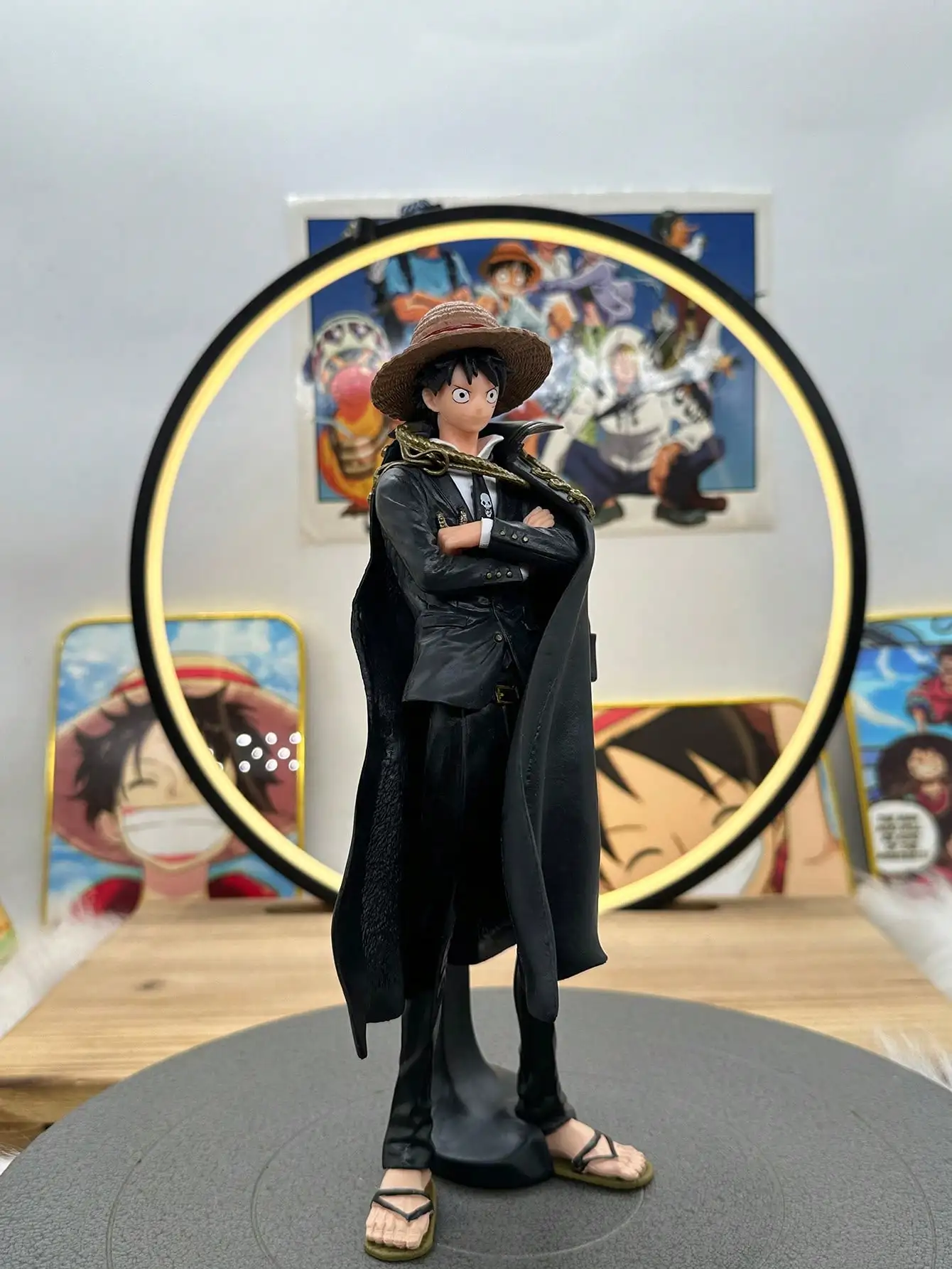 1 pcs 25cm/9.84in PVC material, One Piece Luffy, exquisite anime figures, anime models, holiday gifts, desktop ornaments, birthd