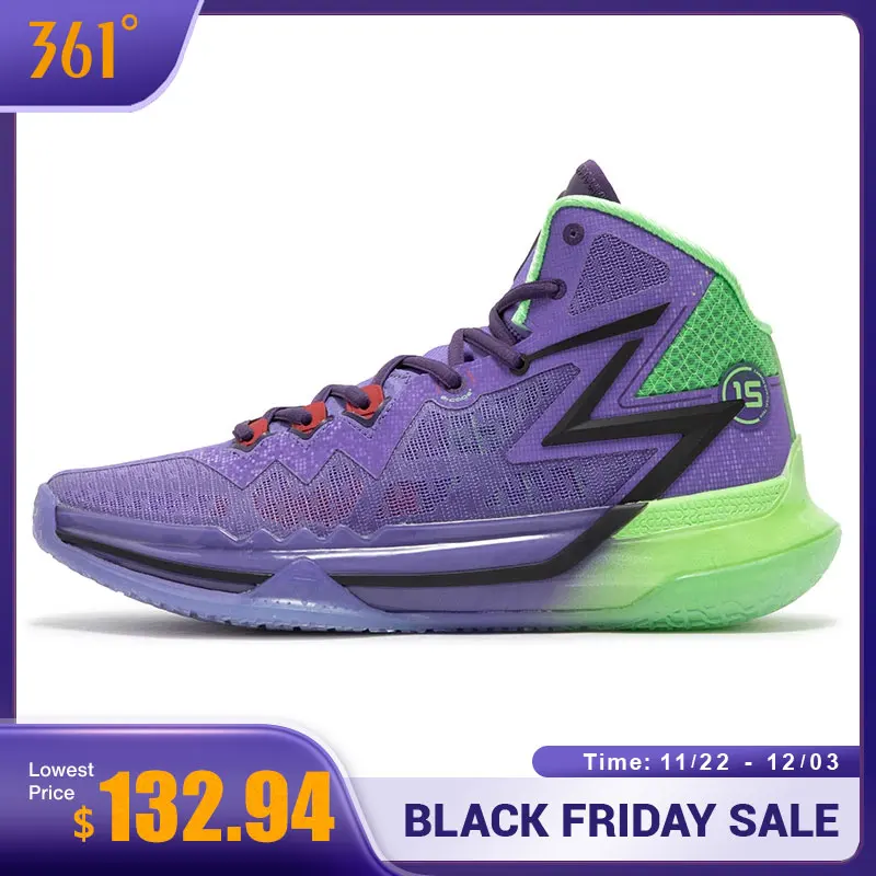 361 Degrees BIG3 Future PE Men's Basketball Shoes On Court Professional Cushioning Support Non-Slip Male Sneakers 672431106F