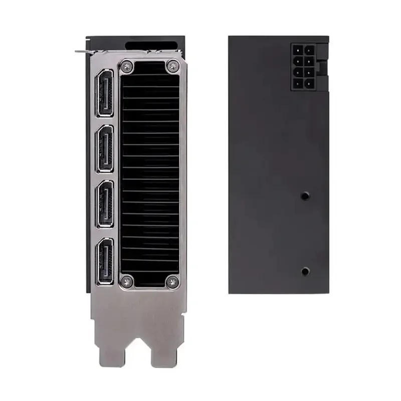 2025 A6000 مصنع توافق عالي 48 جيجابايت بطاقة فيديو PCI PCI Express DVI مخرج كمبيوتر محمول سطح المكتب RTX NVIDIA A6000 GPUs مروحة تبريد