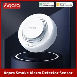 New Aqara Smoke Detector Sensor Zigbee 3.0 Fire Alarm Monitor Sound Alert Home Security Work With Xiaomi Mi home Homekit APP