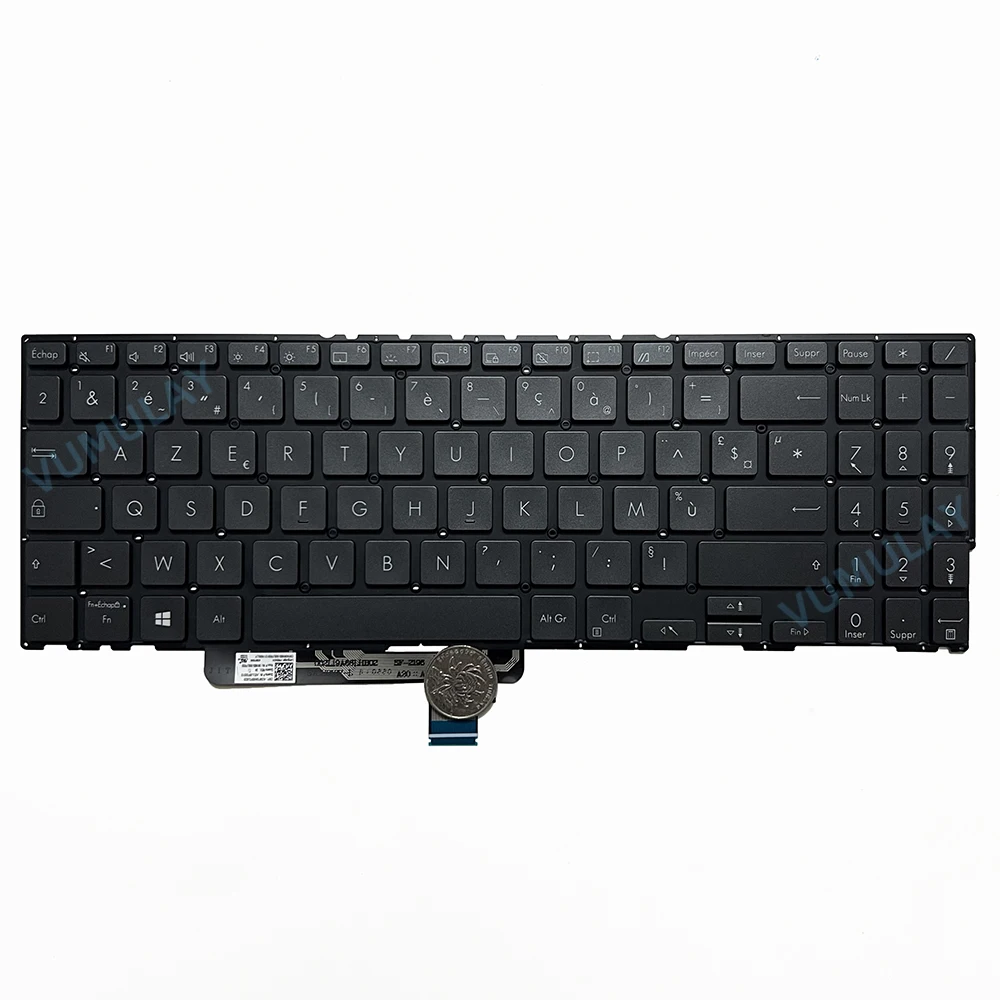 AZERTY клавиатура с подсветкой для ASUS ZenBook UX564 UX564E UX564EH UX564EI UX564P UX564PH UX564PI Q538E Q538EI 0KNB0-560LFR00 French