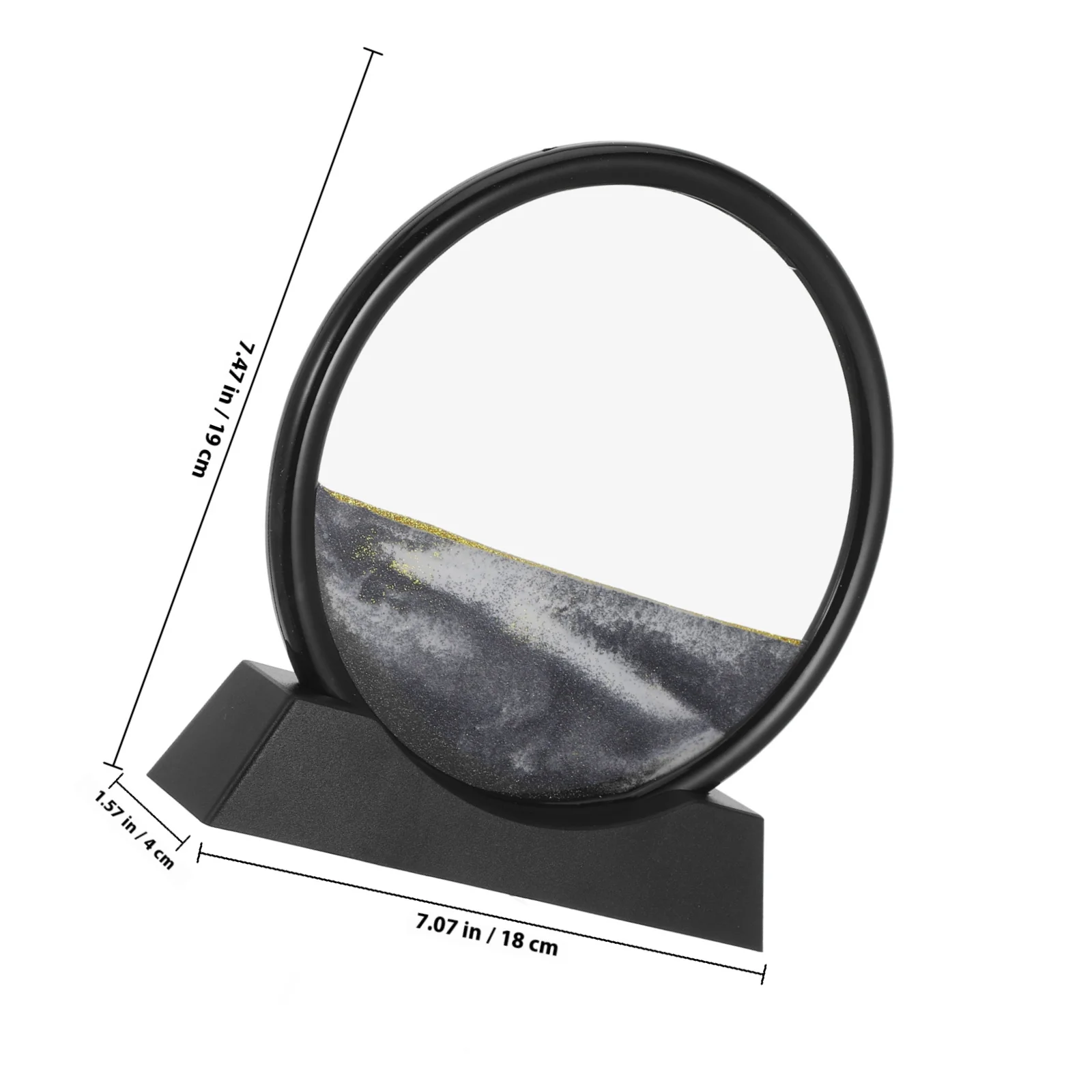 3D流砂絵画 ムービングサンドアート 風景画 工芸品 ホームデコレーション テーブルデコレーション オフィス ホテル用 3Dサンドピクチャー