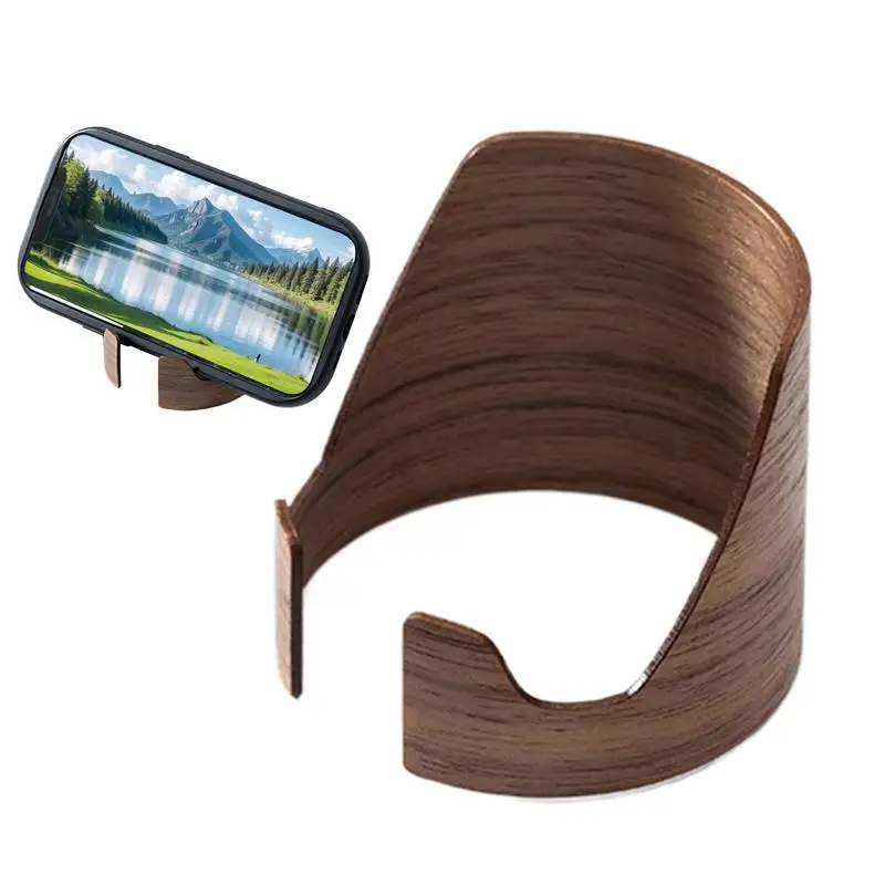 Настольный держатель для телефона, креативная многофункциональная подставка для книг, портативный деревянный дисплей для пластинок, украшения для гостиной для дома, школы