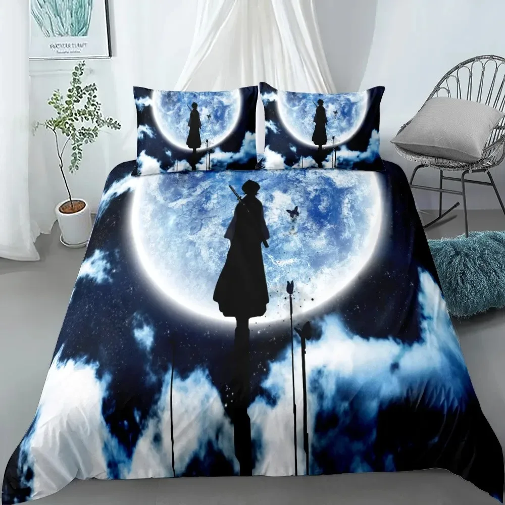 2025 Anime bleach Boys Bedding Set King Queen Double Full Twin Single Size Bed Linen Set Duvet Cover Bed Set Quilt Cover