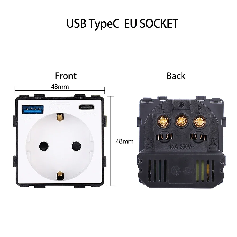 Bingoelec Tuya ZigBee Smart Licht Schalter Relais Modul zigbee Touch Schalter Funktion 1/2/3/4gang Glas Panels EU Wand Smart Buchse Teile 9
