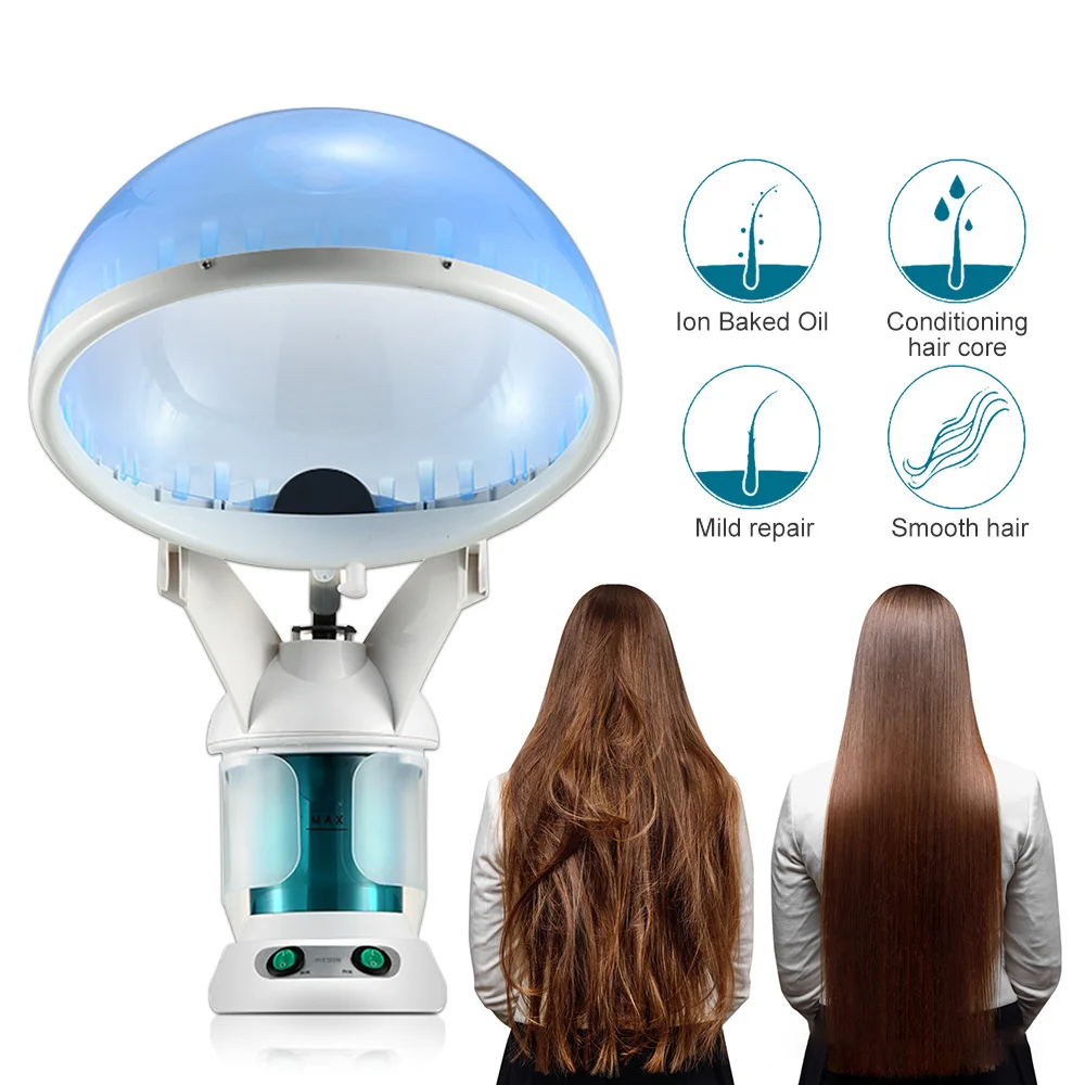 2 in 1 Hot Mist Hair vaporizzatore facciale umidificatore d\'aria idratante per Sauna facciale idratazione cura della pelle Home Salon Face Atomizer