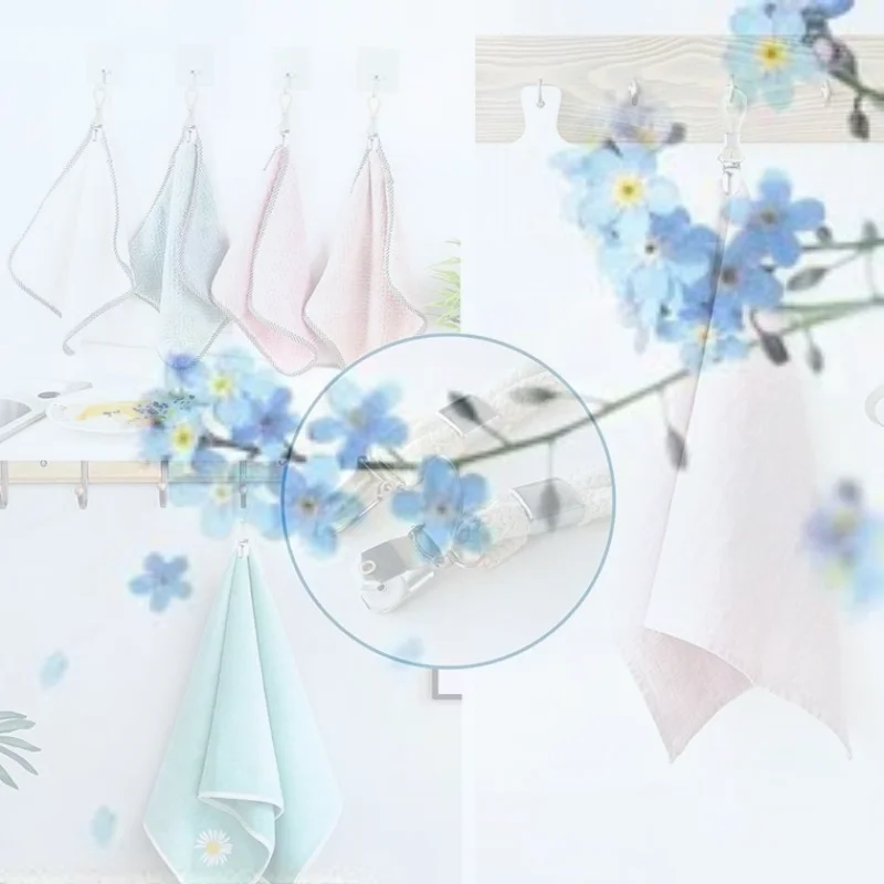 

Зажим для полотенец для ванной комнаты, плетеный зажим для хлопковой веревки, многофункциональная вешалка для ткани, домашняя хлопковая петля, зажим для полотенец, зажим для кухонного домашнего хранения