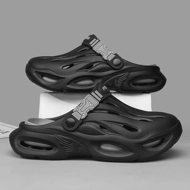 

Summer Men's Beach Clogs Outdoor Slippers EVA Soft Slides Breathable Sandals Men Casual Water Garden Shoes Male Beach Slippers
