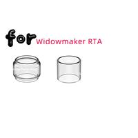 3PCS Fat Straight Clear Glass Tubes for VandyVape Widowmaker RTA Tank