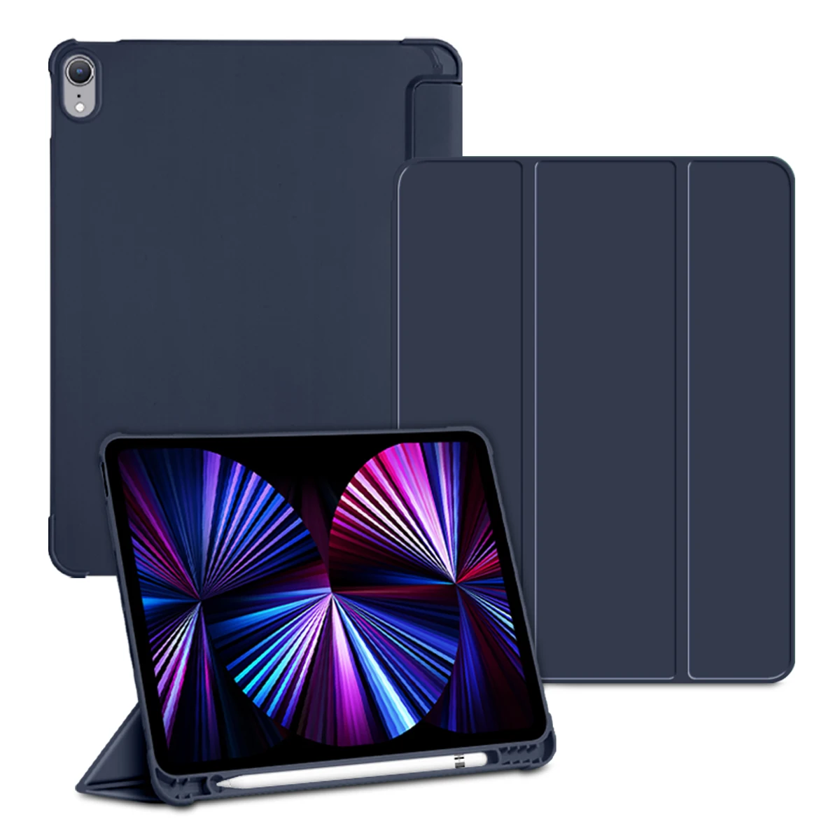 For iPad 10th 9th 8th 6th Generation Case With Pencil Holder Smart Cover For iPad 9.7 iPad 10.2 Air 5 4 2 1 iPad 5 6 7 8 9 10