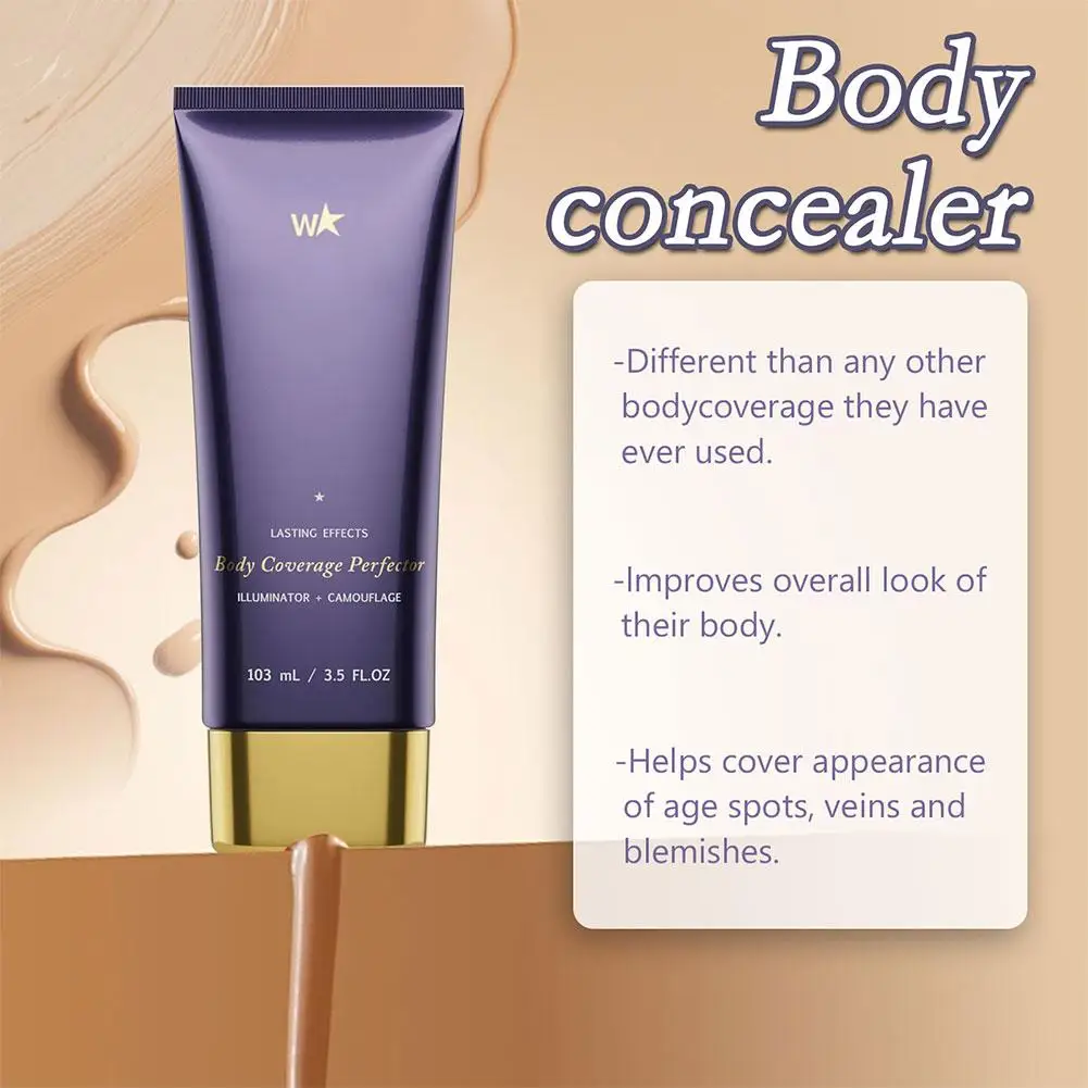 Beauty Body Coverage Perfector–Waterproof Leg & Body Makeup-Concealer For Scars, Spots, Veins, Tattoos and More Blend Cosmetics