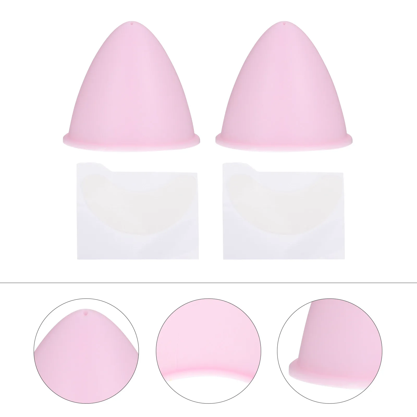 

2Pcs Cat Ear Decoration Safe Tpu Material Cute Creative Motorcycle Cat Ears Ornament Sticker Decor Accessory