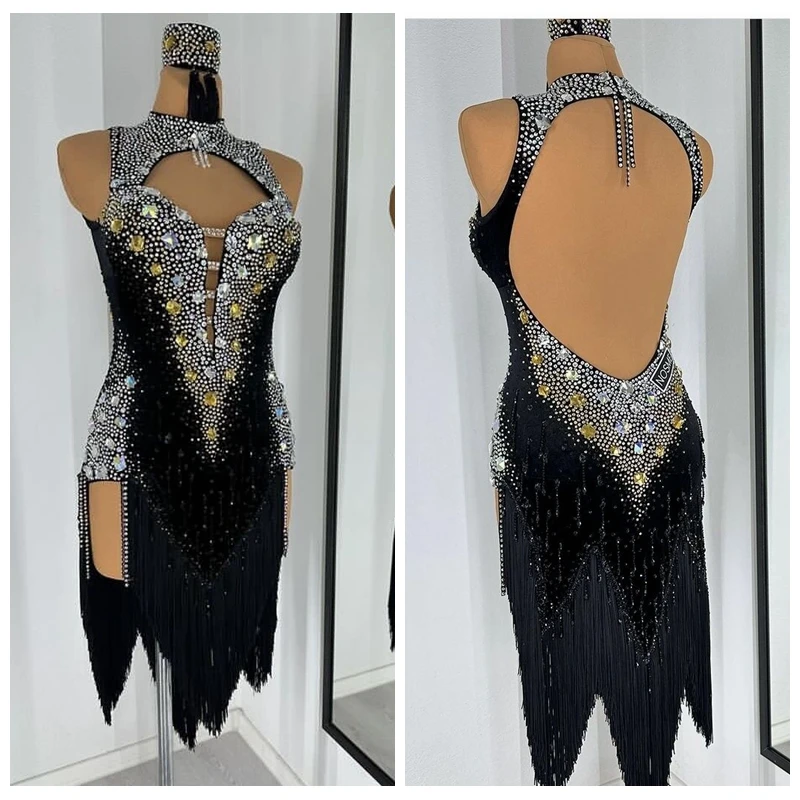 New style competition latin dance dress costume latin dancewear ladies dresses costume  sexy latin wear for women