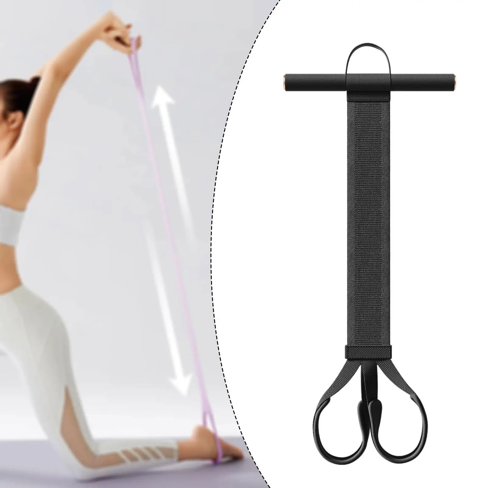 Pedal Puller Exercise Band Foot Pedal Resistance Band for Waist Arm Training
