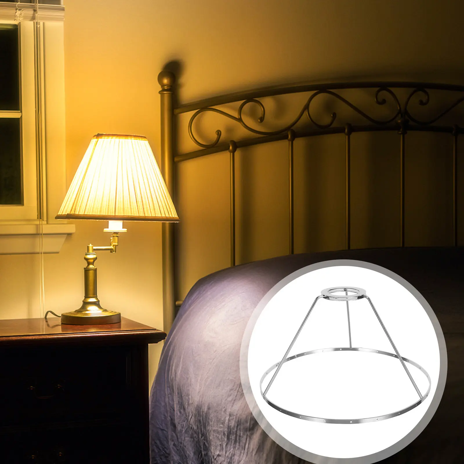 Shell Hanging Lamp Inner Diameter 4Cm DIY Table Lamp Pendant Light Metal Lampshade Holder Decorative Lighting