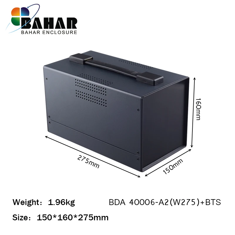 

Bahar Enclosure Iron Case Wire Connection Box Metal Instrument Case Project Housing For Electronics Battery Box BDA40006-W275