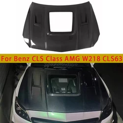 For Mercedes Benz CLS Class W218 AMG CLS63 Carbon Fiber Hood Engine Cover Hood Car Headliner Hood Cover Car Accessories body kit