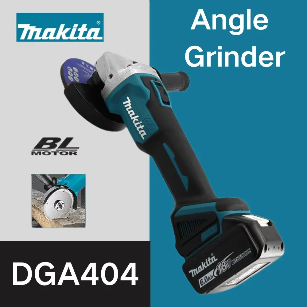 Makita dga404 18v makita ferramentas elétricas moedor ferramenta elétrica sem fio moedor elétrico ângulo lixadeira sem escova ângulo, presente