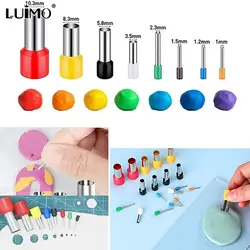 8Pcs 8 Sizes Polymer Clay Cutter Molds Hole Punches Tool Set DIY Polymer Clay Earrings Making Craft Handmade