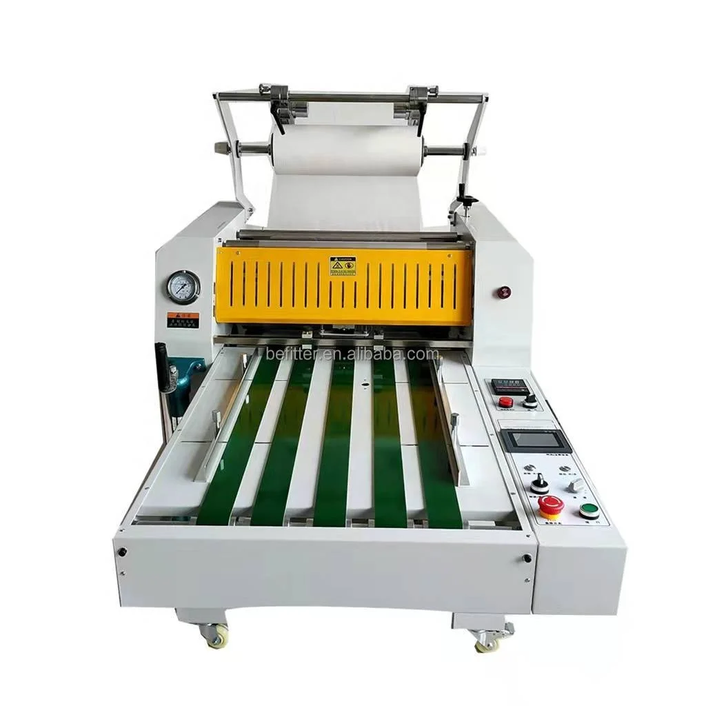Electric Heated Automatic Roll Laminator High-Speed Laminating Machine With Wood Packaging