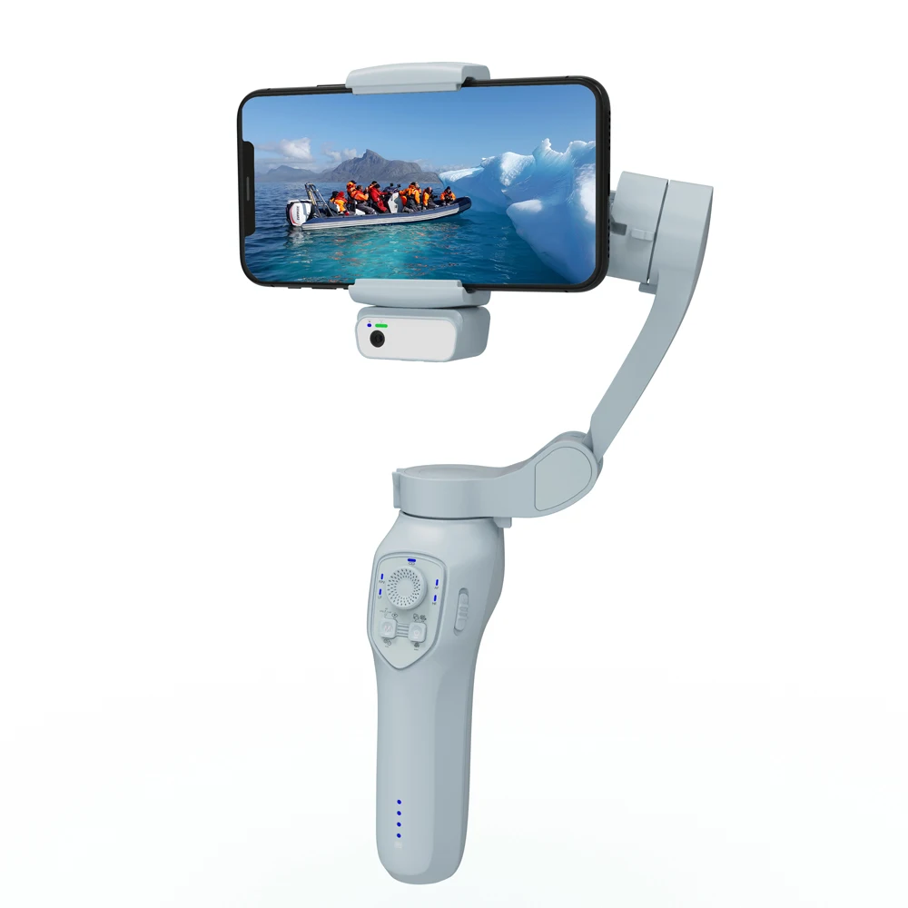 3-осевой портативный подвес для телефона для катушек, видео на YouTube с магнитным AI-активным трекером, стабилизатор подвеса для смартфонов