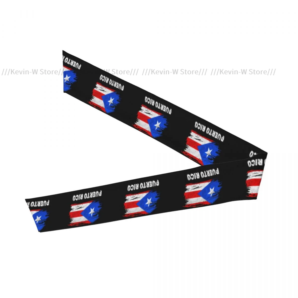 Puerto Rico Flag Bandanas Hairband Head Tie Sports Headband for Running Tennis Karate Athletics Brief Style