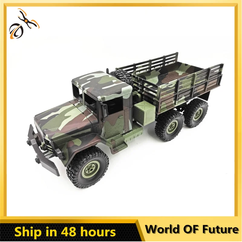 

1/16 2.4G 4WD RC Car with LED Light Camouflage All-Terrain Crawler Military Off-Road Truck 35km/h High Speed Car for Kids Gifts