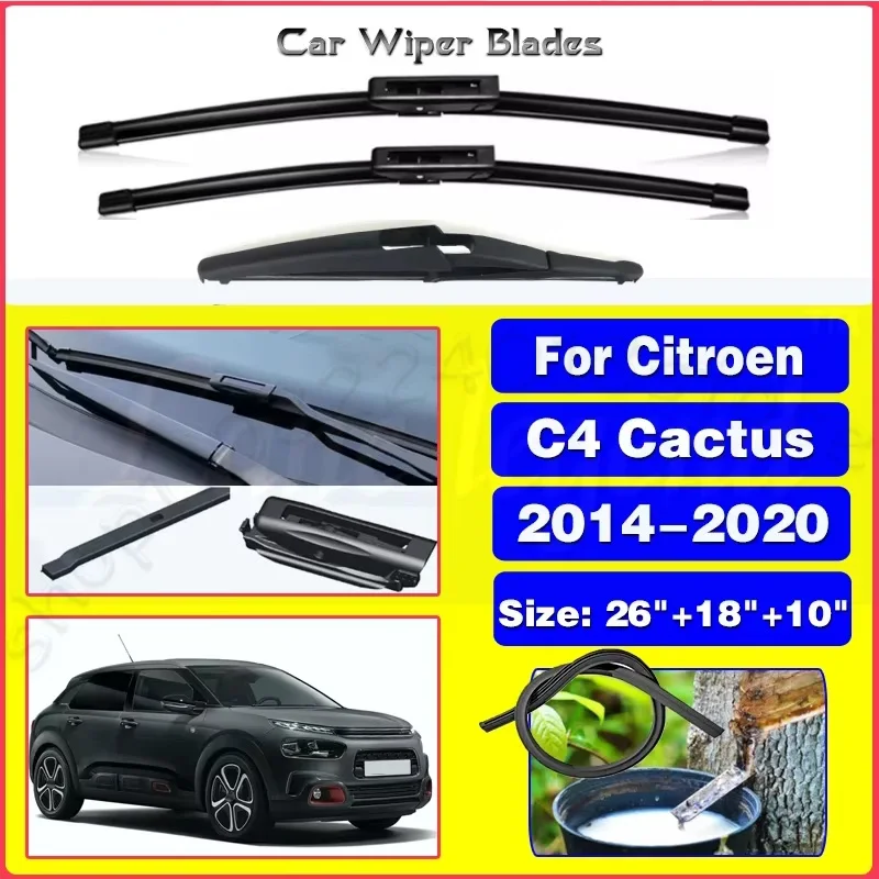 

For Citroen C4 Cactus 2014-2020 2015 2016 2017 2018 Windshield Windscreen Window 26"+18"+10" Silent upgrade version