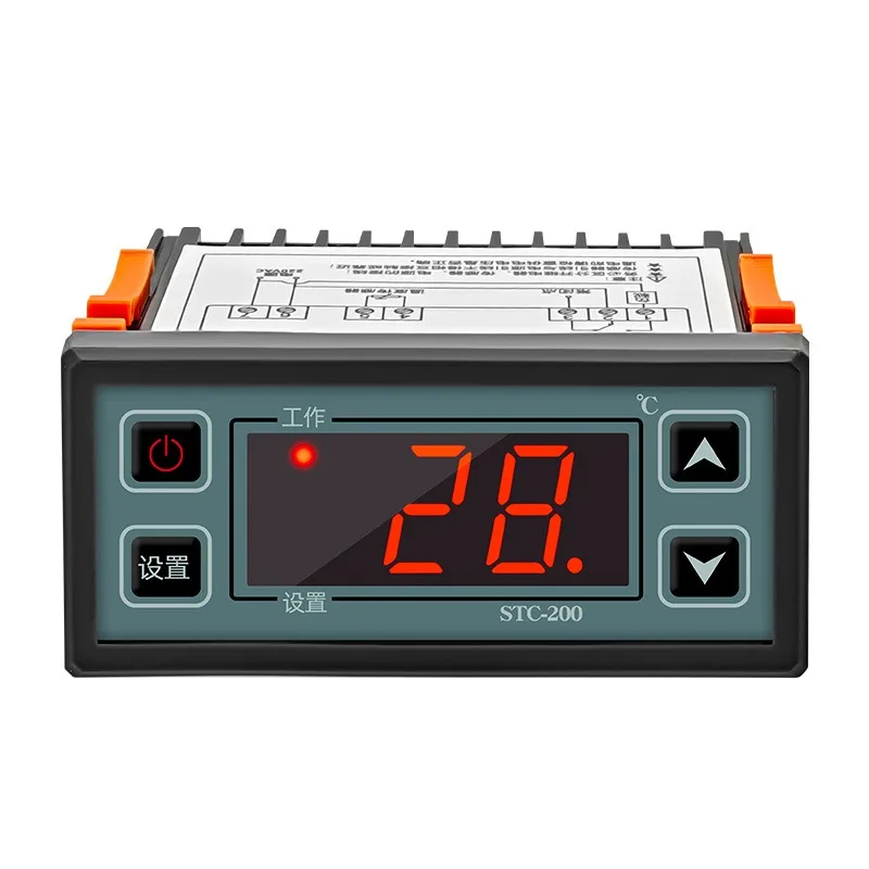 STC-200 Smart Digital Temperature Controller - Refrigeration, Heating & Alarm Thermostat for Cold Storage & Freezers