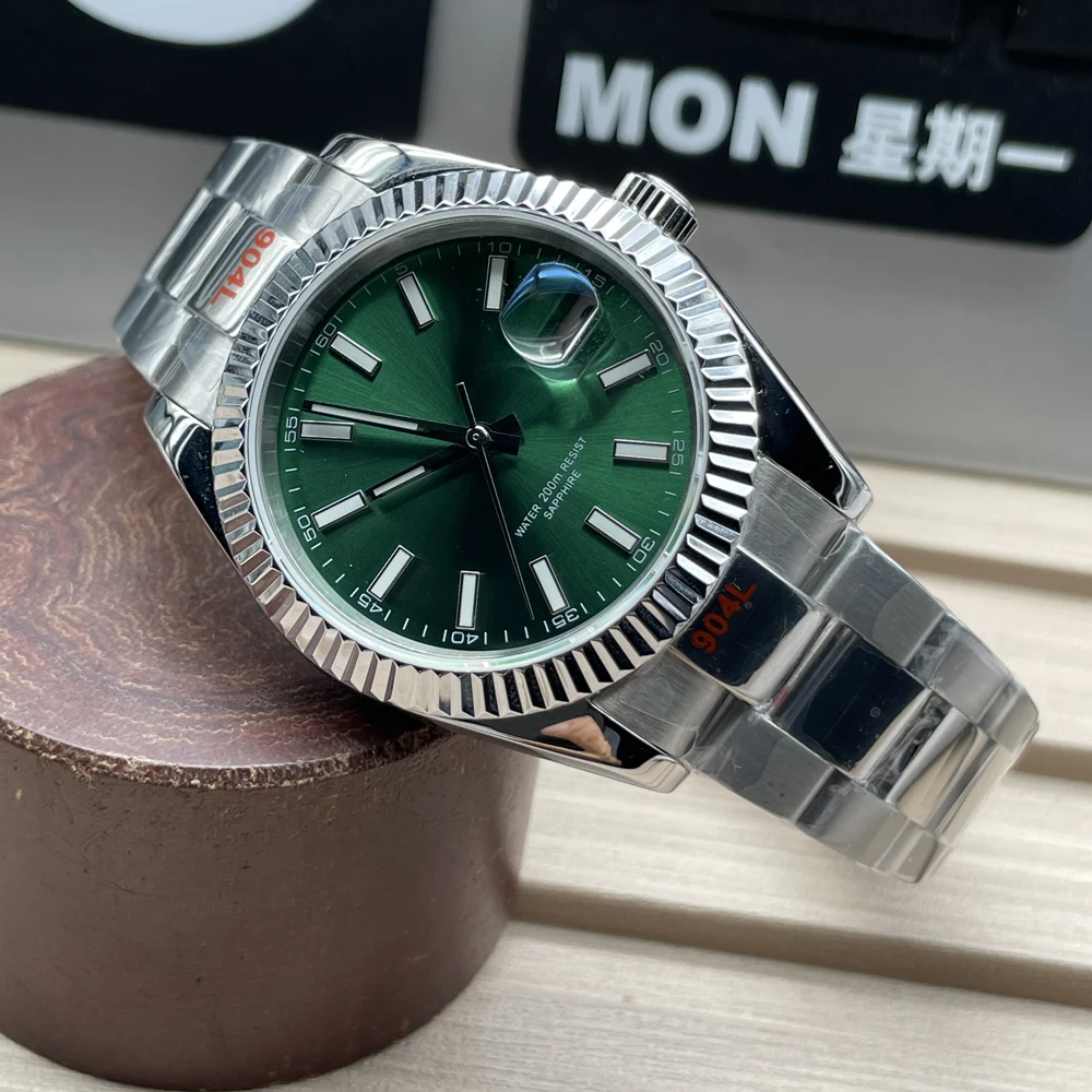 41mm Luxury Mechanical Watch Single Date Sapphire 200M Water Resistance 904L Stainless Steel Automatic Luxury Men\'s Watch
