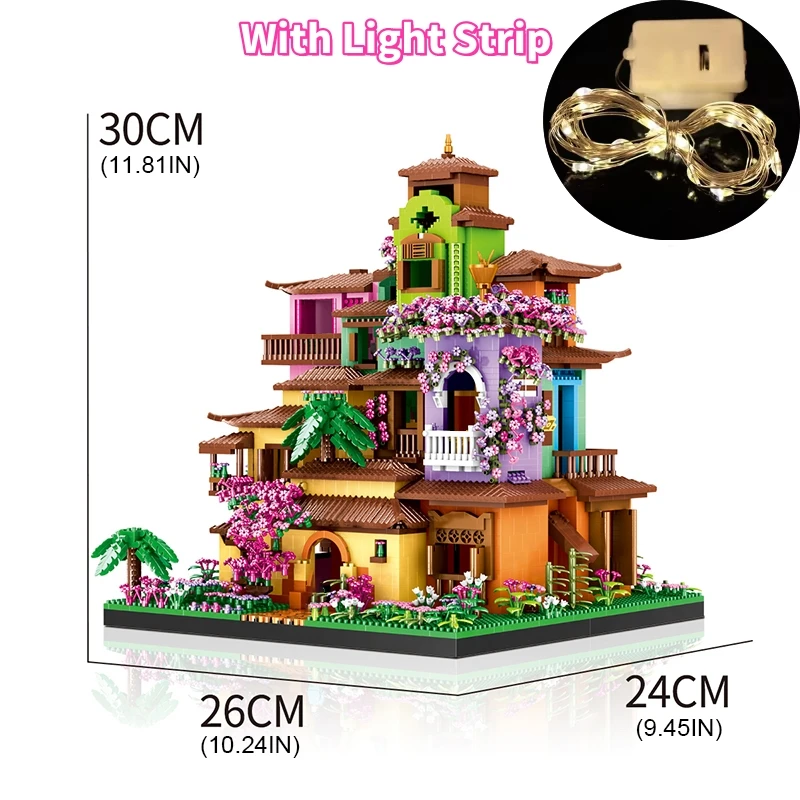 6180PCS Magic Castle Sakura House Building Blocks City Street
