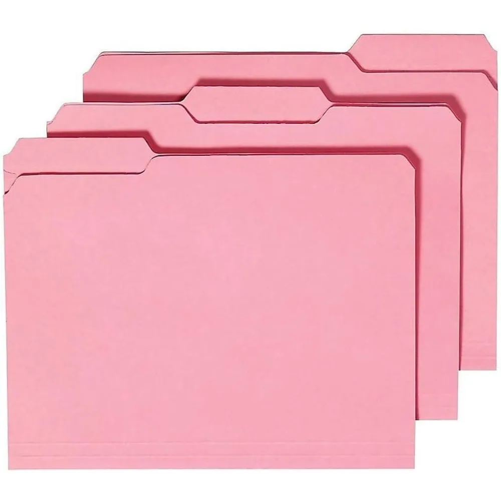 Staples 576937 Colored File Folders w/Reinforced Tabs Letter 3Tab Assortment A 250/BX
