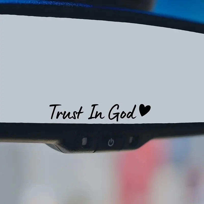 

Trust In God Mirror Decal Car Decals For women, Faith Mirror decal, Cute Vinyl Decal Car Mirror decal, Religious Car Accessories