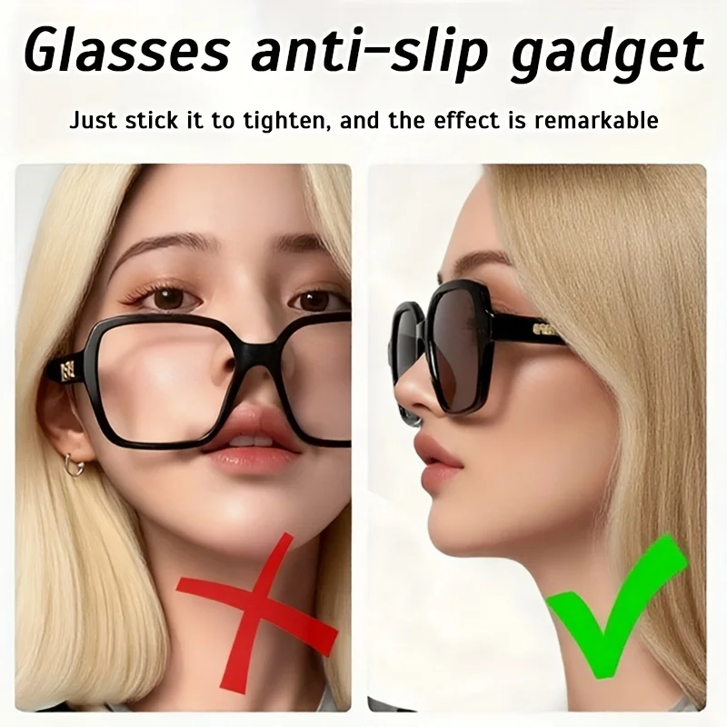 100Cm Anti-Slip Anti-Fall Sticker for Glasses, Special for Frame Connection, Narrowing Leg Distance Improving Wearing Stability view 3