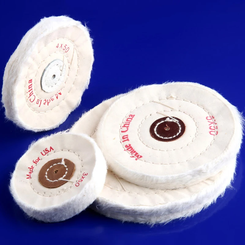 

3/4/5/6/7/8" Wheels Buffing Polishing Wheel Cotton Lint Cloth Buffing Wheel Jewelry Mirror Polishing Wheel Flannelette