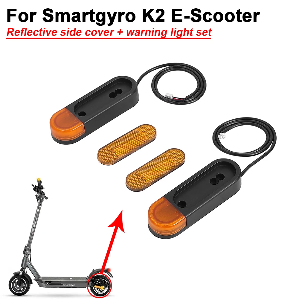 

Rear Turn Signal for/Smartgyro K2 Electric Scooter Light Warning Safety Rear Tail with Reflective Strap Replacement Accessories
