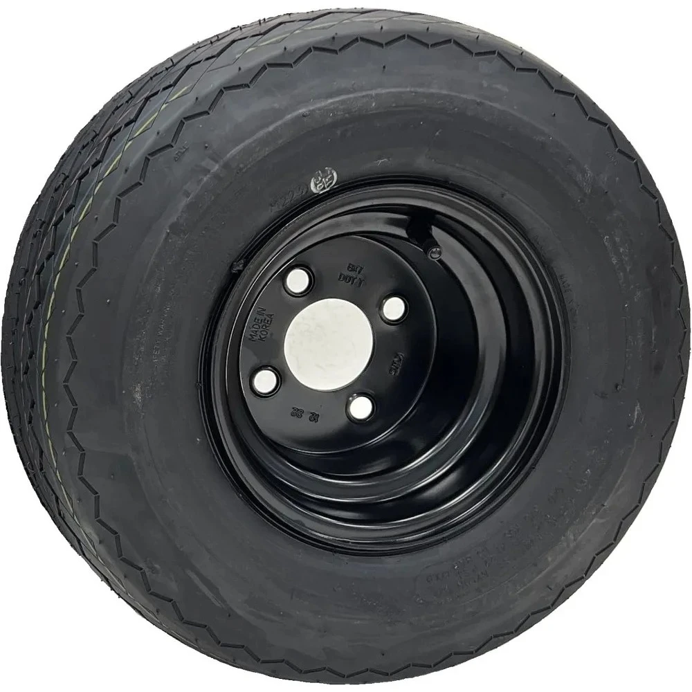 4-Pack 8 Inch Golf Cart Tires and Wheels Set 18X8.50-8 Black Hub for ClubCar Cushman Garden Furniture Sets