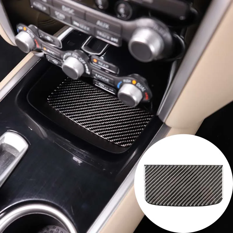 

Soft Carbon Fiber Car Central Control Gear Panel Storage Groove Mat Trim Sticker For Nissan Pathfinder 2013-2018 Car Accessories