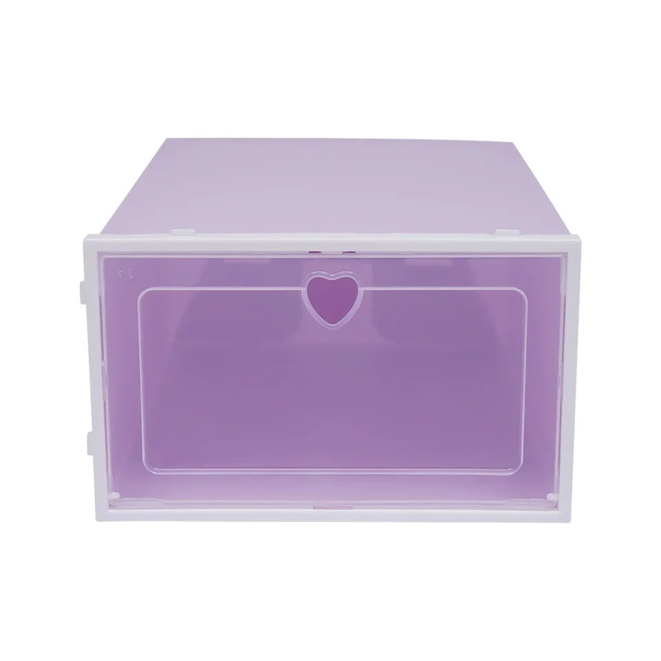 Stackable Plastic Shoe Storage Boxes Set of 20