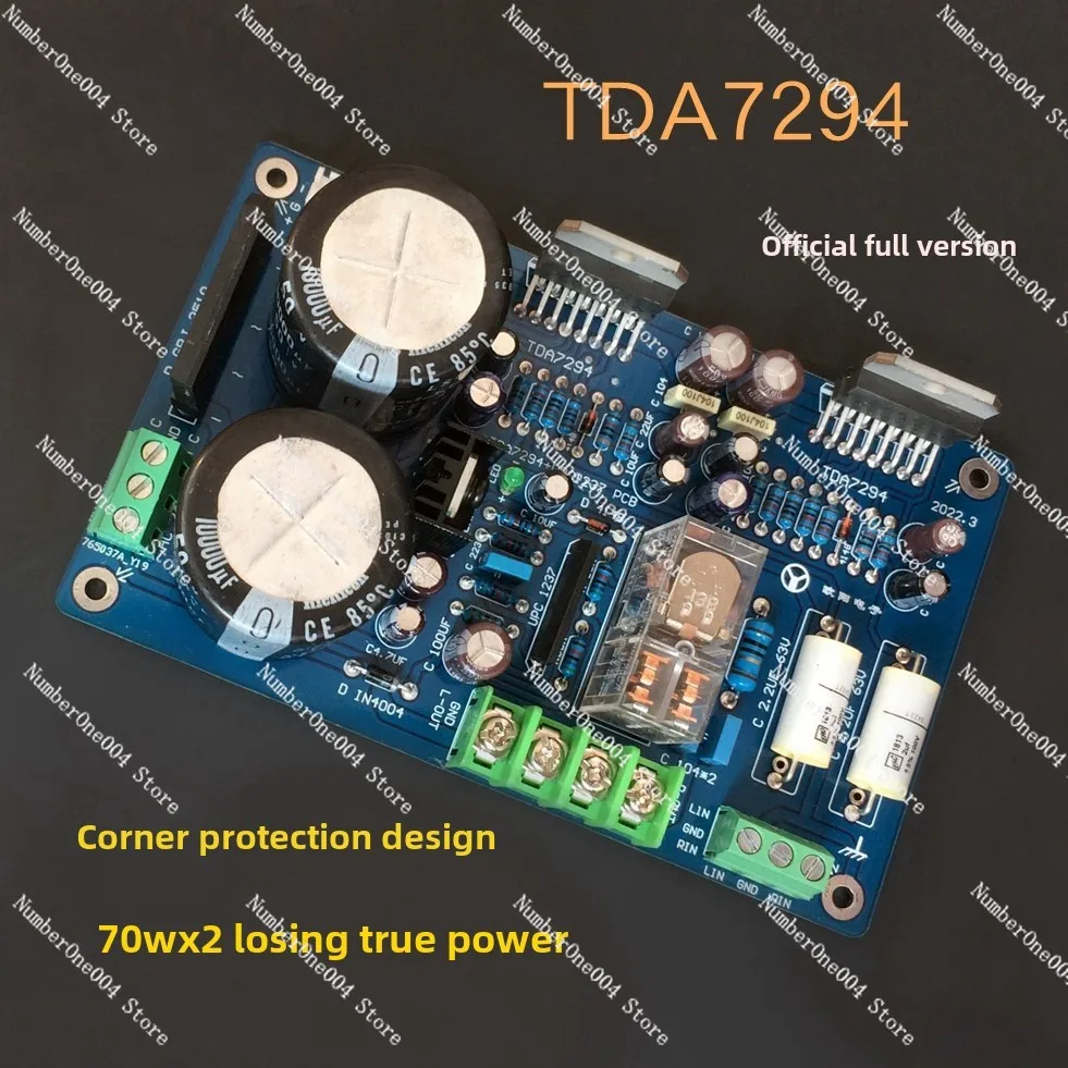 Плата усилителя мощности TDA7294 с защитой звукового сигнала