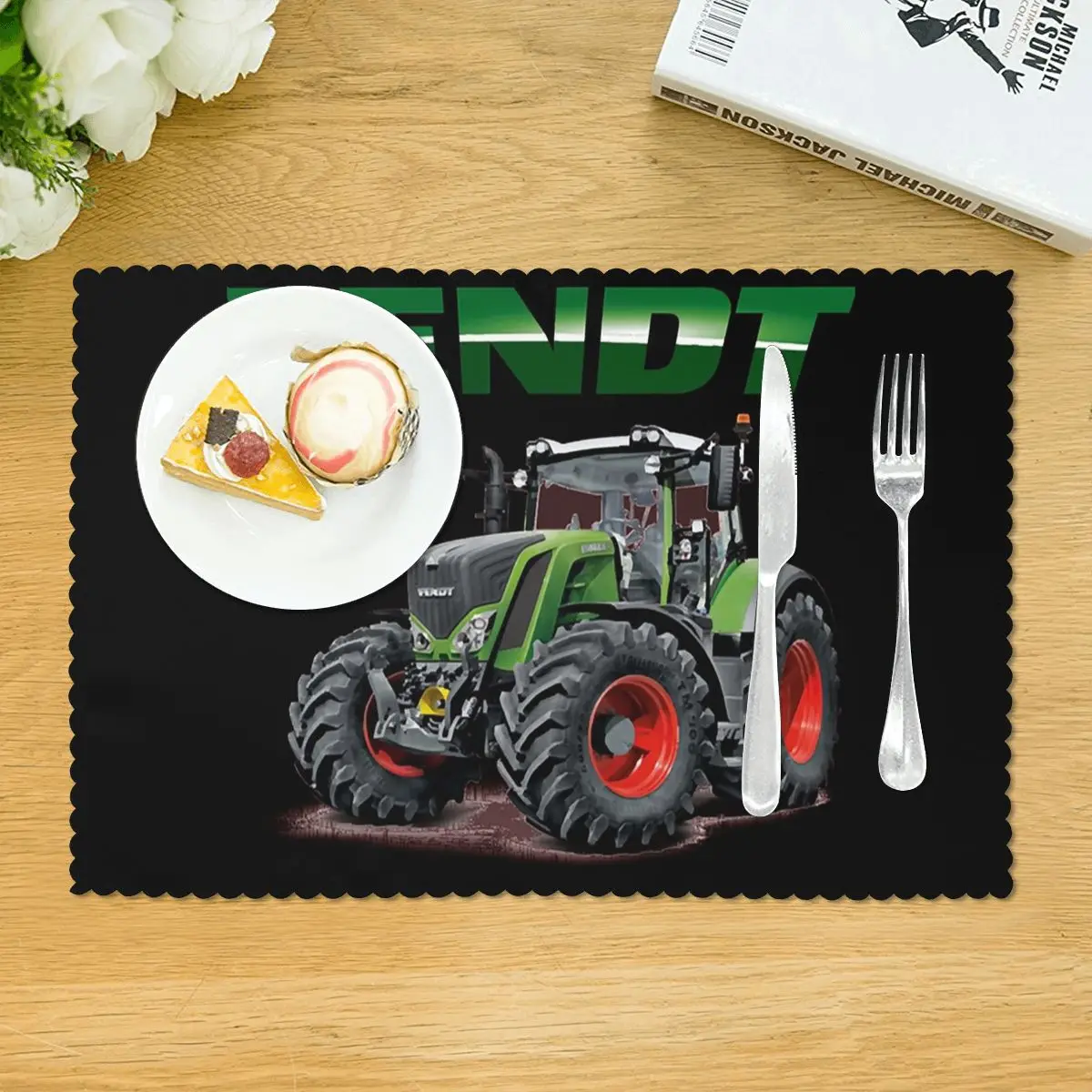 Fendt German Tractors Placemat Washable Plate Mat for Dining Table Bowl Coaster Home Decor Absorbent Mats