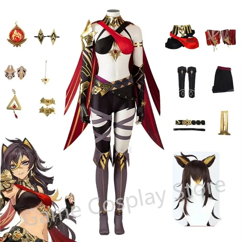 LQDehya Cosplay In Stock Game Genshin Impact Dehya Cosplay Costume DokiDoki-SR Cosplay Christmas Costume Sumeru Plus size
