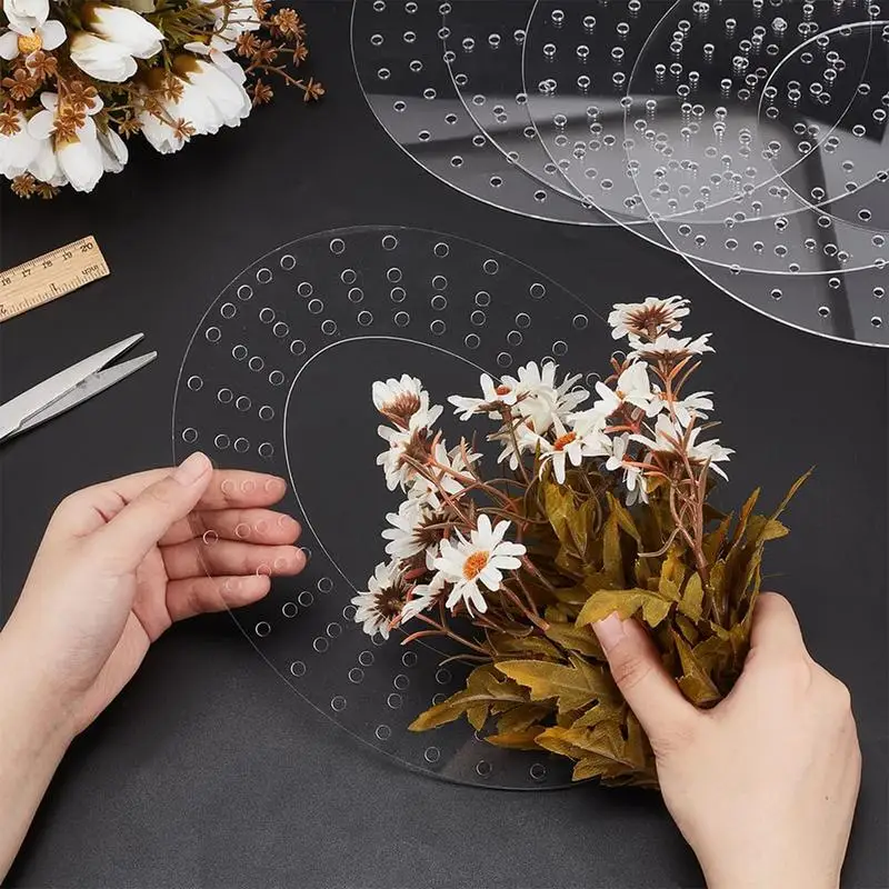 

Овальная доска для венков, 5 предметов, акриловые рамки для гирлянд, рамки для свадебных венков для поделок, праздничные, свадебные, рождественские украшения