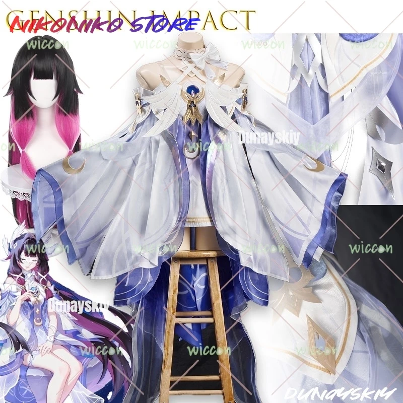 コロンビナ コスプレ 原神インパクト コスチューム ムーンフルセット
