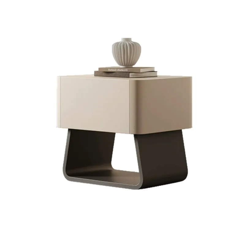 

Minimalist solid wood bedside table, simple bedroom locker, new creative designer, small cabinet, modern bedside cabinet