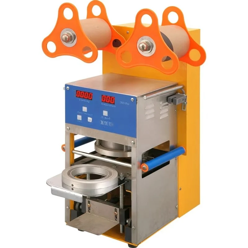 Plastic paper cup automatic sealing machine, automatic sealing machine, tea sealing machine