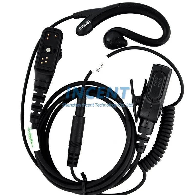 Hytera-intercomunicador EHN16 PTT, auriculares originales adecuados para walkie-talkie Hytera PT585, PT582, PT586, PT588, PD980, PD985, PD982